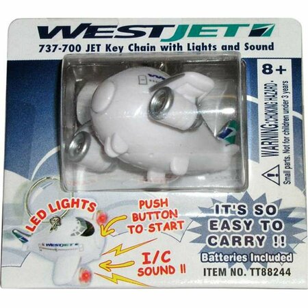 DARON WORLDWIDE TRADING Westjet Keychain with Light and Sound TT88244